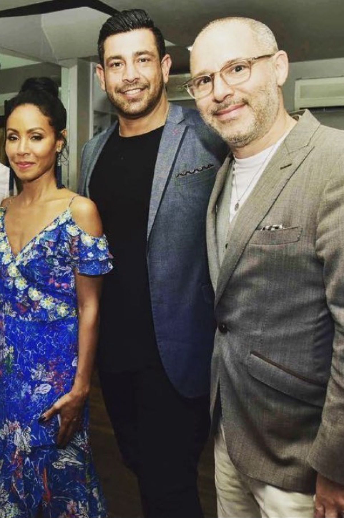 Richie Hosein with Jada Pinkett Smith